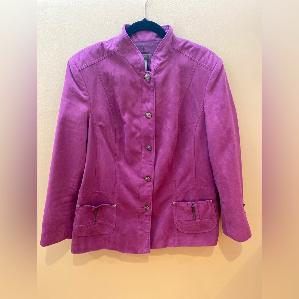 Investments Magenta-Purple Women's Blazer
